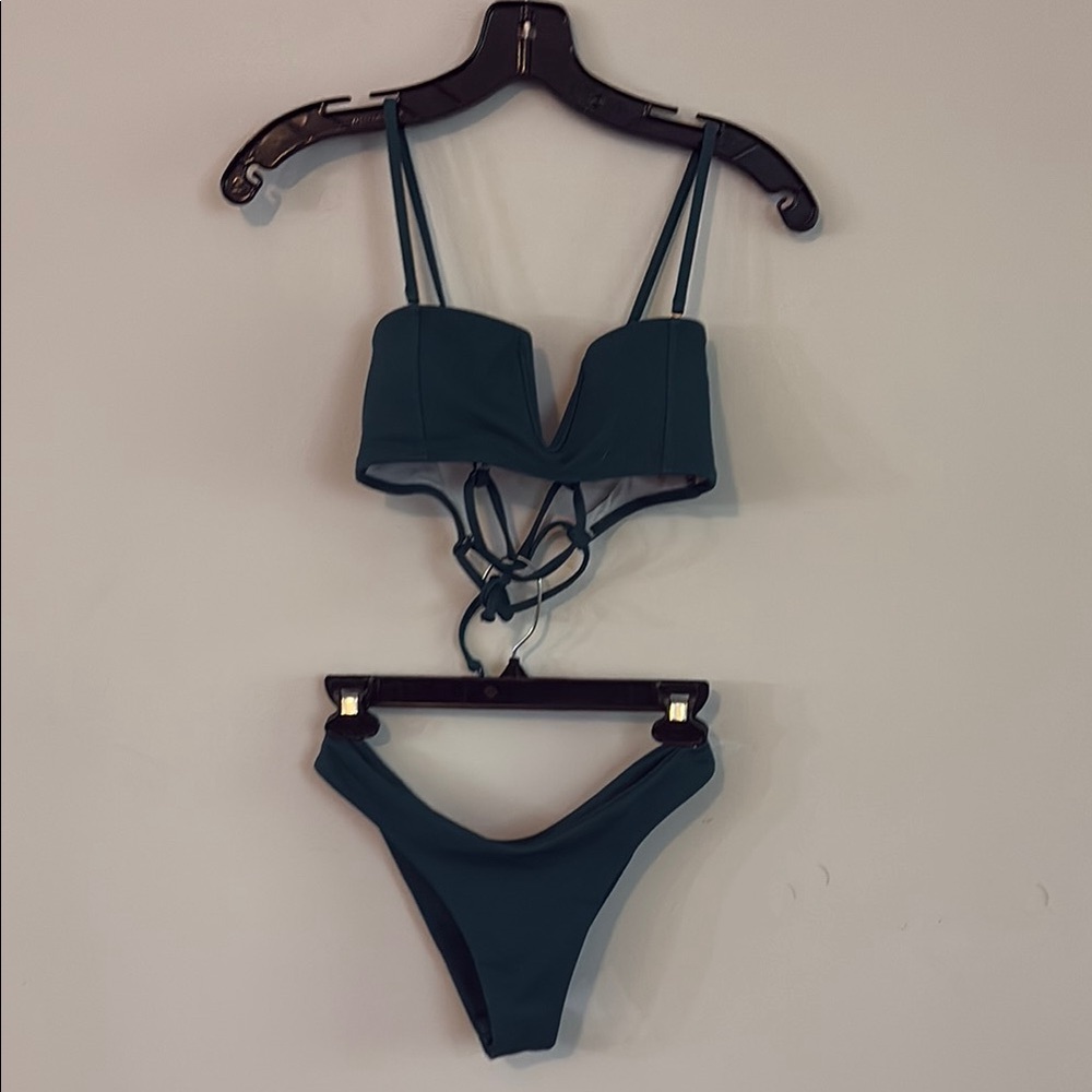 Zaful Deep Teal Bikini Set